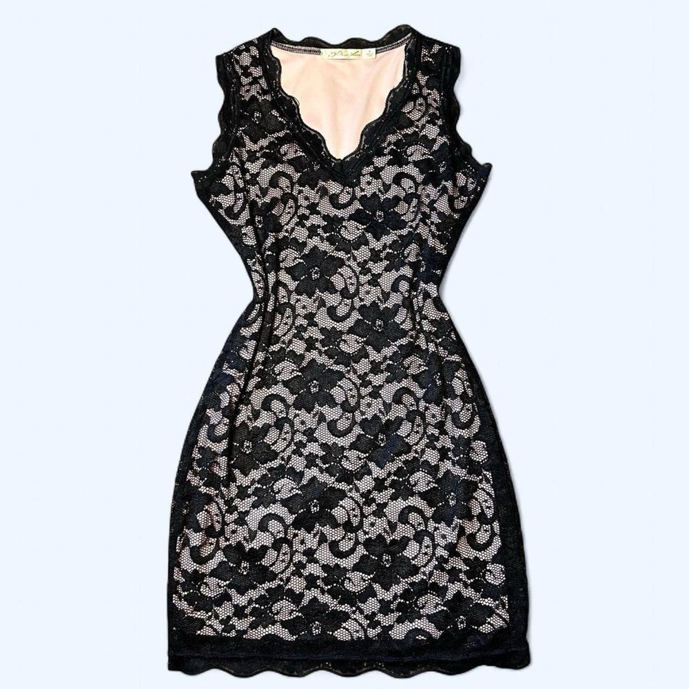 Grunge Black & Pink Lace Dress by Liberty Love!